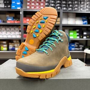 TIMBERLAND WOMEN’S 8.5 JENNESS FALLS WATERPROOF MID BOOT OLIVE FULL GRAIN A2F5K